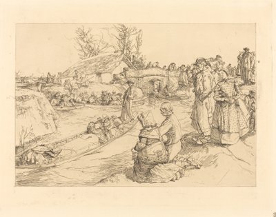 Enterro no pântano Vendeen de Auguste Lepere