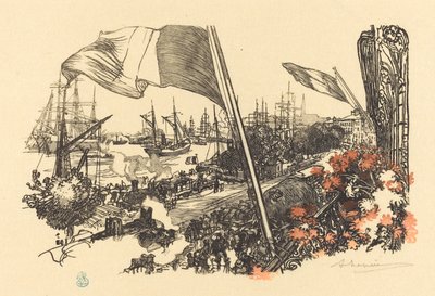 Página de dedicatória, publicada em 1900. de Auguste Lepere