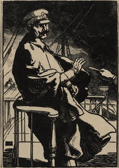 Imperador William em seu iate de Auguste Lepere