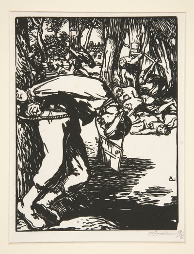 Les Francs-Tireurs (Sharpshooters), de La Guerre de 1914, primeira série, nº 11 de Auguste Lepere