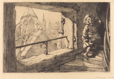 Os telhados de Saint-Severin de Auguste Lepere