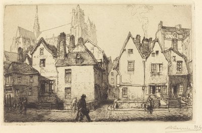 Casas antigas em Amiens de Auguste Lepere