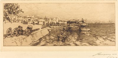 Cais de Bercy (Embarcadere, Quai de Bercy) de Auguste Lepere