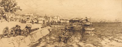 Cais de Bercy Embarcadere, quai de Bercy, 1891. de Auguste Lepere