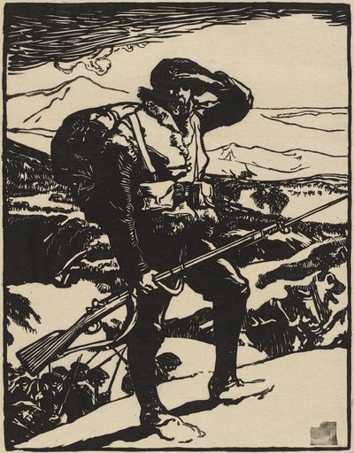 Olhando para a planície do Reno de Auguste Lepere