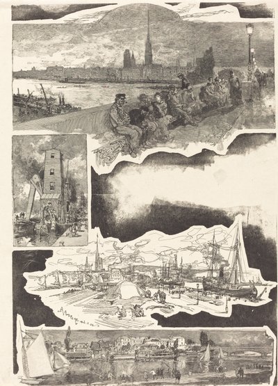 Rouen de Auguste Lepere