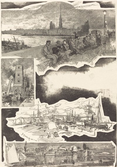Ruão, 1888. de Auguste Lepere