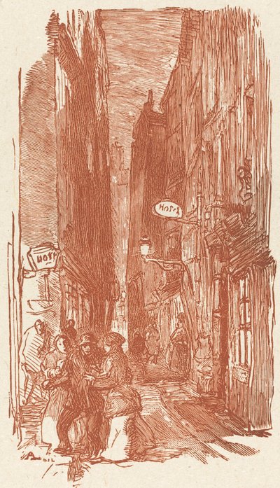 Rua Saint-Severin de Auguste Lepere
