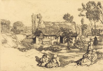 Abrigo para os Pobres, Vendee Le nid de pauvres, Vendee, 1909. de Auguste Lepere