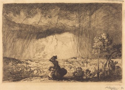 Tempestade na Duna, Vendéia de Auguste Lepere