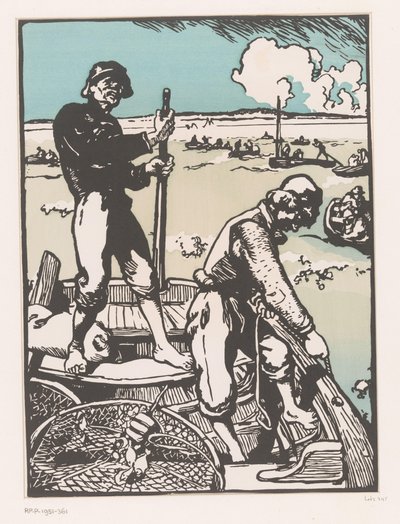 Twee parafusos Pescadores de camarão de Auguste Lepere