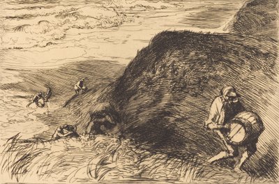 Naufrágios, Saint-Jean-de-Monts Saqueadores de naufrágios, Saint-Jean-de-Monts, 1915. de Auguste Lepere