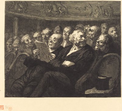 Assentos da Orquestra de Auguste Lepère after Honoré Daumier