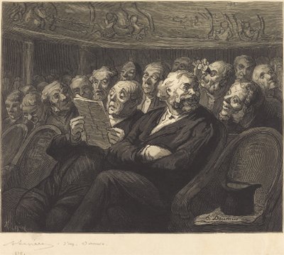 Assentos da Orquestra de Auguste Lepère after Honoré Daumier