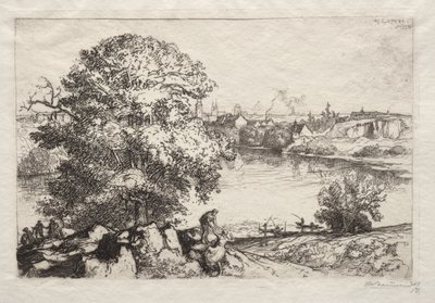 Angers: Lagoa de São Nicolau de Auguste Louis Lepère