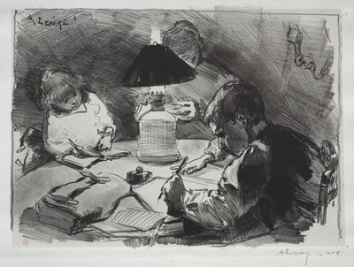 Ao redor da lâmpada de Auguste Louis Lepère