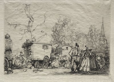 Na Feira St. Jean de Mont de Auguste Louis Lepère