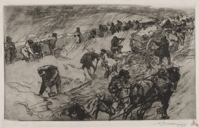 Lute contra a neve, Quai aux Fleurs de Auguste Louis Lepère