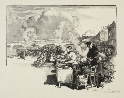 Palco de desembarque para barcos omnibus de Auguste Louis Lepère