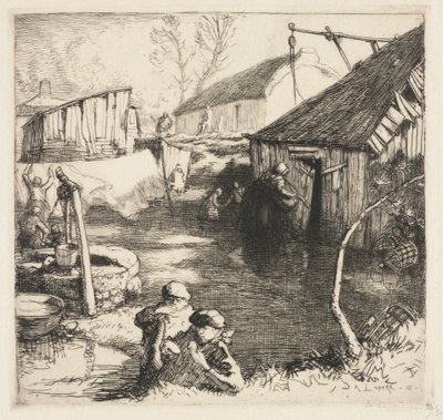 Bairro dos Pescadores (Saint-Jean-de-Monts) de Auguste Louis Lepère
