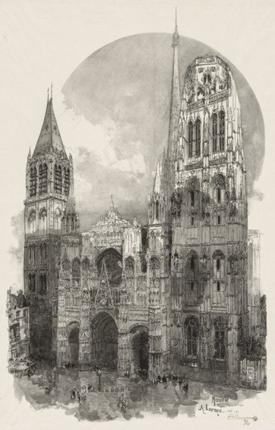 Rouen ilustrado: A Catedral de Rouen de Auguste Louis Lepère