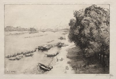 O Sena na Ponte Nacional de Auguste Louis Lepère