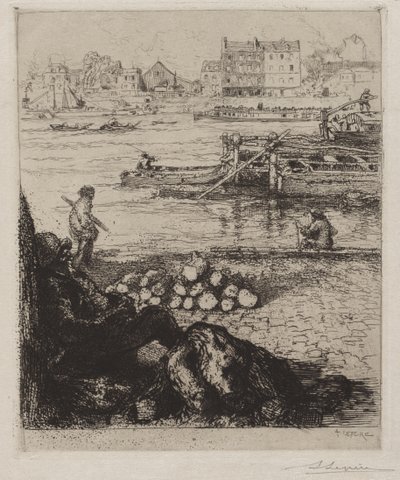 O estivador: Quai de la Gare de Auguste Louis Lepère