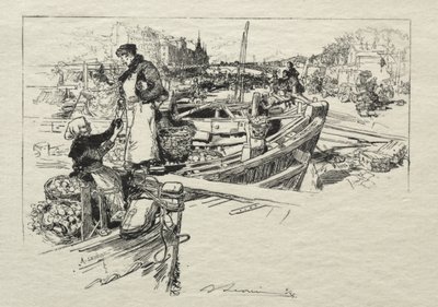 O mercado da Apple, nº 1 de Auguste Louis Lepère