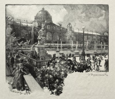 O Palácio das Artes Liberais, exterior de Auguste Louis Lepère