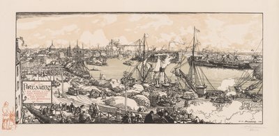 O porto de Nantes de Auguste Louis Lepère