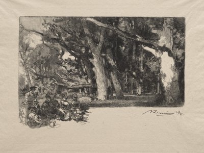 Meio-dia na floresta de Auguste Louis Lepère
