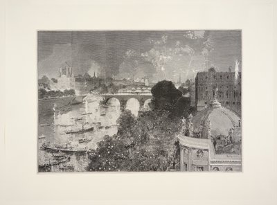 Festa náutica no Sena, 14 de julho de Auguste Louis Lepère