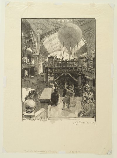 Palácio das artes liberais: interior de Auguste Louis Lepère