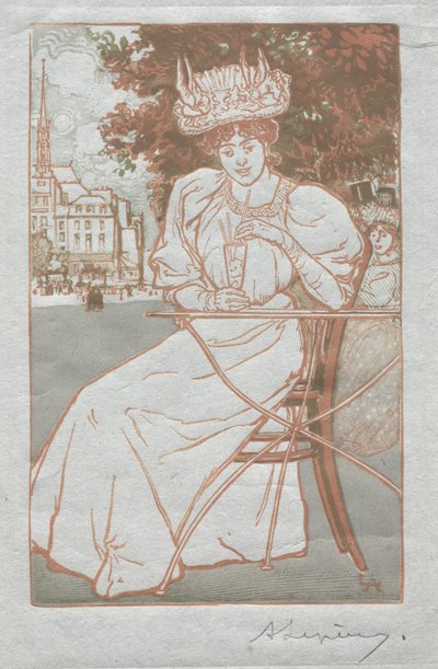 Almanaque de Paris, 1897: Verão de Auguste Louis Lepère