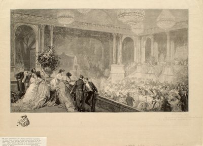 Festa dada nas Tulherias para a Exposição de 1867 de Auguste Louis Lepère