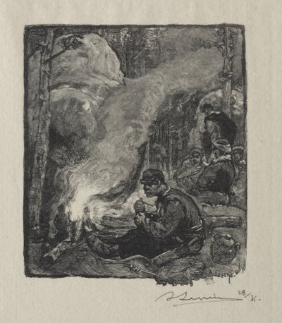 Refeição dos Lenhadores de Auguste Louis Lepère
