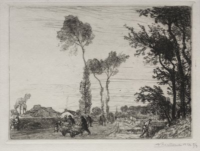 Retorno do mercado de St. Jean-de-Mont de Auguste Louis Lepère