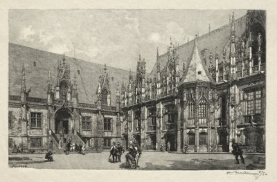 Rouen ilustrado: O Palácio da Justiça de Auguste Louis Lepère