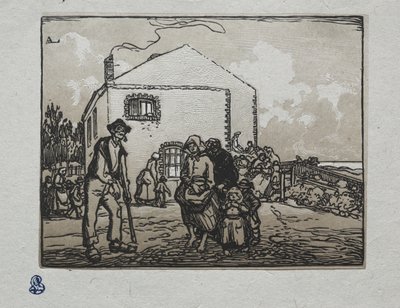 Os mendigos na última casa de Auguste Louis Lepère