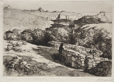 Vista do porto de La Meule de Auguste Louis Lepère