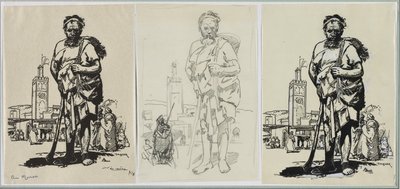 No Marrocos, 1914. de Auguste Louis Lepère