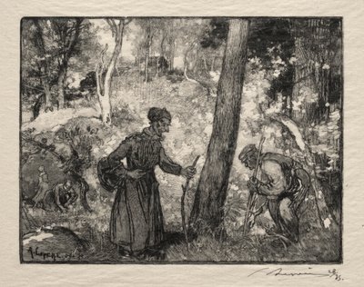 Na Rocher Bernard. de Auguste Louis Lepère