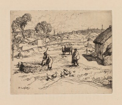Auguste Lepère: o Masure Vendèe. de Auguste Louis Lepère