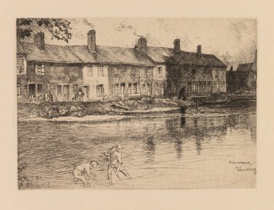 Auguste Lepère: O lago da pradaria em Crèvecoeur (Picardia) de Auguste Louis Lepère
