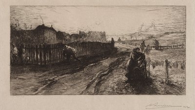 Fortificações, Porte de Versailles, 1890. de Auguste Louis Lepère