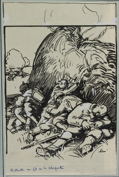 Batalha do Col de la Chiprotte, 1914. de Auguste Louis Lepère