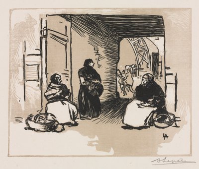 Vendedores de pão, 1889. de Auguste Louis Lepère