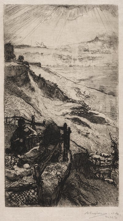 Carrieres dAmerique perto de Paris, 1898. de Auguste Louis Lepère