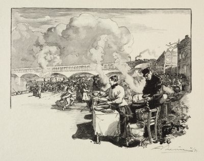 Palco de desembarque para barcos omnibus de Auguste Louis Lepère