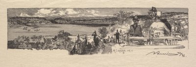 Floresta de Fontainebleau: Vale do Solle de Auguste Louis Lepère